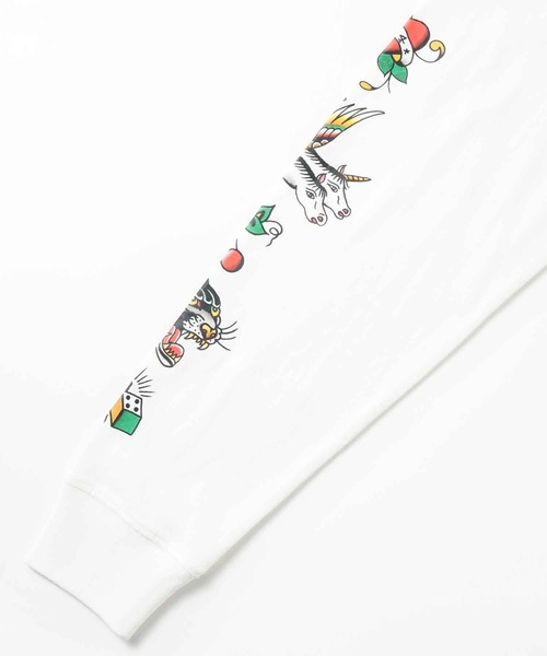 X-girl（エックスガール）の「X-girl × YUSUKE TATTOO L/S TEE