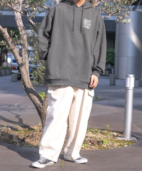 PairPair（ペアペア）の「ロゴ入りBIGフーディー（パーカー・レディース・ブラック/アイボリー・LARGE/MEDIUM）」の17枚目の写真