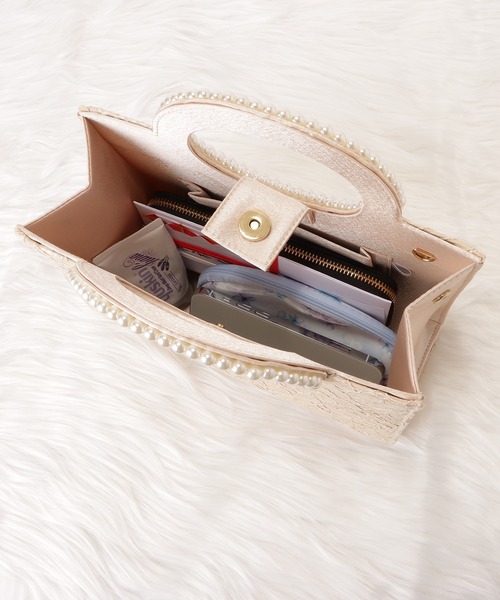 Lace Ladies（レースレディース）の「フラワーレース2wayパーティーバッグ（クラッチバッグ・レディース・ブラック/アイボリー・FREE）」の20枚目の写真