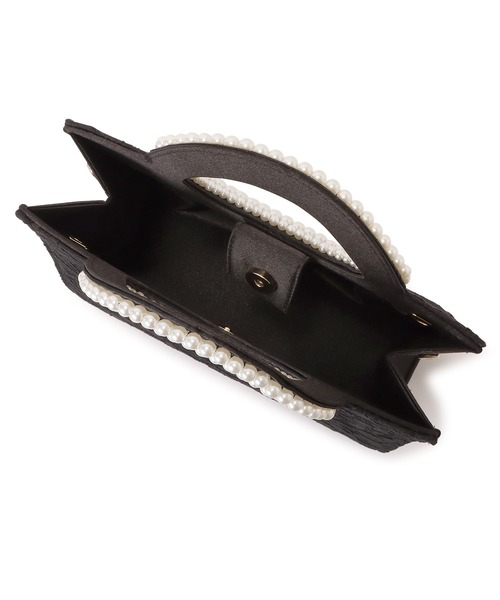 Lace Ladies（レースレディース）の「フラワーレース2wayパーティーバッグ（クラッチバッグ・レディース・ブラック/アイボリー・FREE）」の10枚目の写真