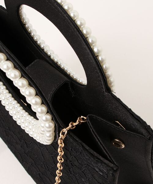 Lace Ladies（レースレディース）の「フラワーレース2wayパーティーバッグ（クラッチバッグ・レディース・ブラック/アイボリー・FREE）」の9枚目の写真