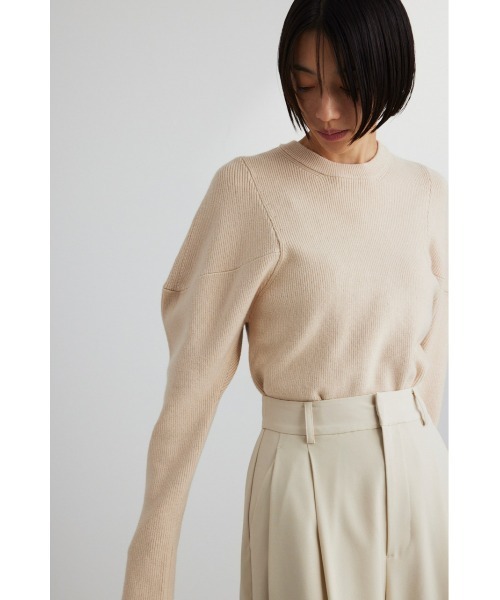 STYLEMIXER(スタイルミキサー)の「ショルダーフォルムニット(ニット/セーター・レディース・アイボリー/ブラック/グリーン/イエロー・FREE)」の8枚目の写真