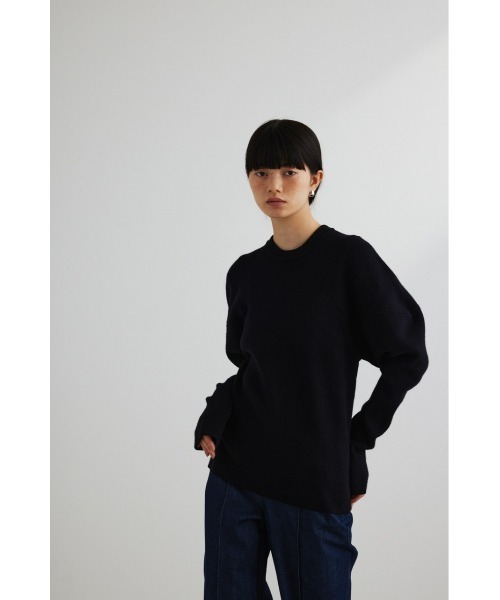 STYLEMIXER(スタイルミキサー)の「ショルダーフォルムニット(ニット/セーター・レディース・アイボリー/ブラック/グリーン/イエロー・FREE)」の15枚目の写真