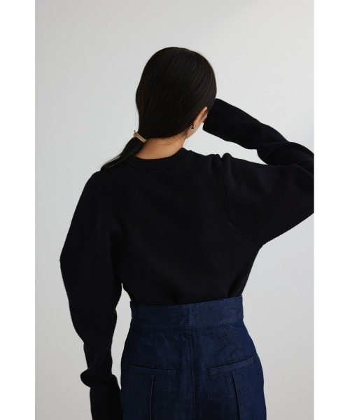 STYLEMIXER(スタイルミキサー)の「ショルダーフォルムニット(ニット/セーター・レディース・アイボリー/ブラック/グリーン/イエロー・FREE)」の17枚目の写真