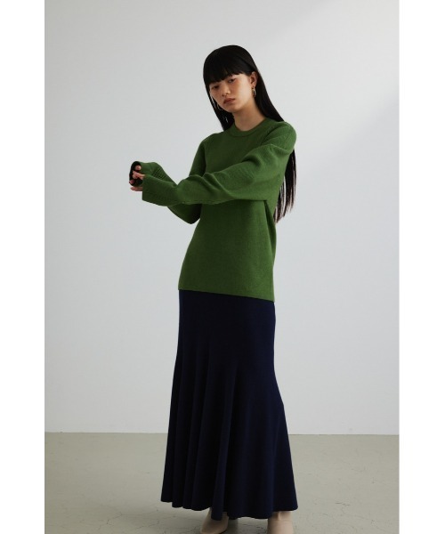 STYLEMIXER(スタイルミキサー)の「ショルダーフォルムニット(ニット/セーター・レディース・アイボリー/ブラック/グリーン/イエロー・FREE)」の20枚目の写真
