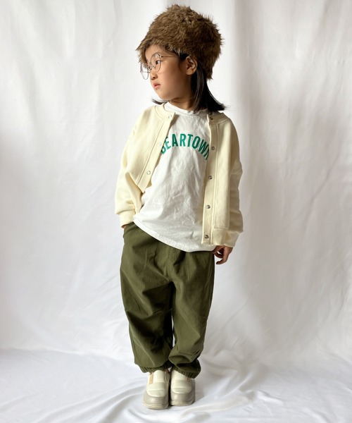 CIAOPANIC TYPY(チャオパニックティピー)の「【KIDS】ミリタリータックワイドスノーパンツ(カーゴパンツ・キッズ・カーキ/ピンク・S/XXL/XL/L/M)」の7枚目の写真