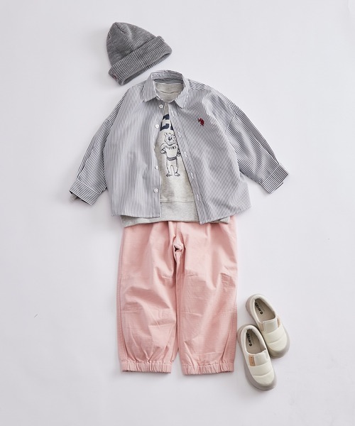 CIAOPANIC TYPY(チャオパニックティピー)の「【KIDS】ミリタリータックワイドスノーパンツ(カーゴパンツ・キッズ・カーキ/ピンク・S/XXL/XL/L/M)」の3枚目の写真