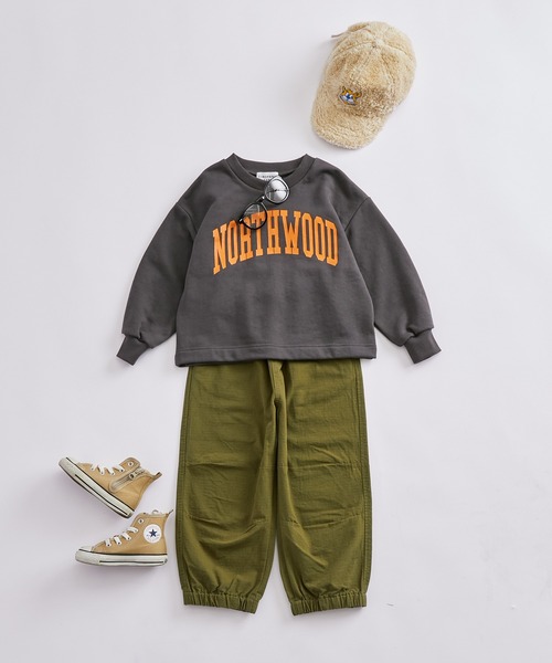 CIAOPANIC TYPY(チャオパニックティピー)の「【KIDS】ミリタリータックワイドスノーパンツ(カーゴパンツ・キッズ・カーキ/ピンク・S/XXL/XL/L/M)」の8枚目の写真