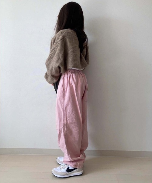 CIAOPANIC TYPY(チャオパニックティピー)の「【KIDS】ミリタリータックワイドスノーパンツ(カーゴパンツ・キッズ・カーキ/ピンク・S/XXL/XL/L/M)」の17枚目の写真