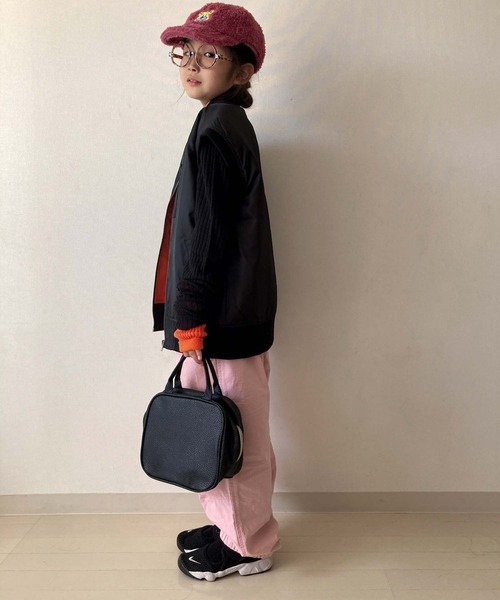 CIAOPANIC TYPY(チャオパニックティピー)の「【KIDS】ミリタリータックワイドスノーパンツ(カーゴパンツ・キッズ・カーキ/ピンク・S/XXL/XL/L/M)」の19枚目の写真