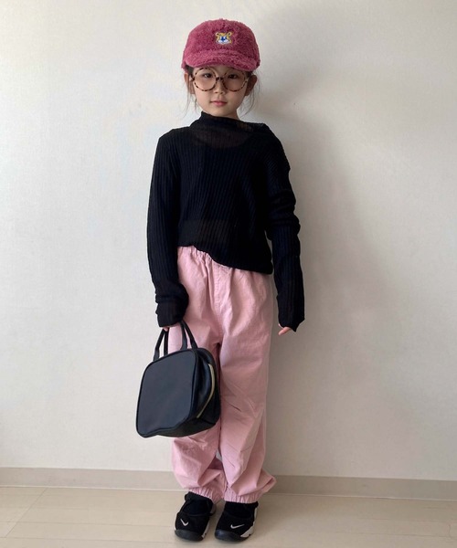 CIAOPANIC TYPY(チャオパニックティピー)の「【KIDS】ミリタリータックワイドスノーパンツ(カーゴパンツ・キッズ・カーキ/ピンク・S/XXL/XL/L/M)」の18枚目の写真