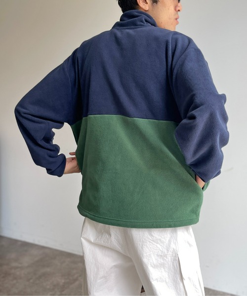 U.S. POLO ASSN.(ユーエスポロアッスン)の「1ポイント刺繍 別注バイカラーフリースアノラック(その他トップス・メンズ・イエロー/ネイビー・MEDIUM/LARGE)」の20枚目の写真