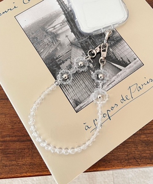 Me%(ミィパーセント)の「【ストラップシート付き】オハナハンドルストラップ 170697(スマホグッズ・レディース・ブラック/ホワイト/ライトパープル/その他1/ブルー/グレー/オフホワイト/ブルー系その他/グリーン/レッド/ラメ・FREE)」の10枚目の写真