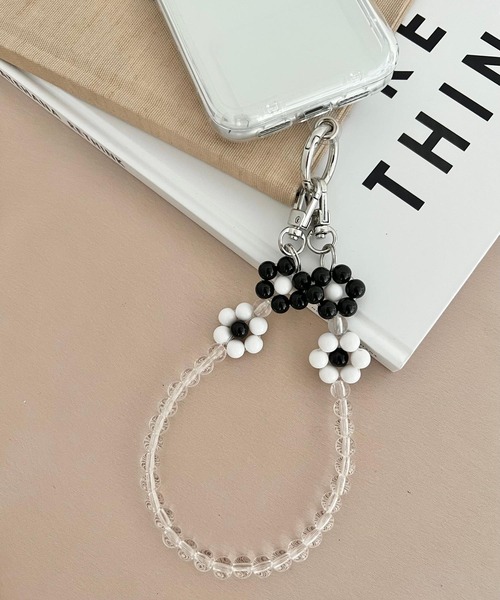 Me%(ミィパーセント)の「【ストラップシート付き】オハナハンドルストラップ 170697(スマホグッズ・レディース・ブラック/ホワイト/ライトパープル/その他1/ブルー/グレー/オフホワイト/ブルー系その他/グリーン/レッド/ラメ・FREE)」の11枚目の写真