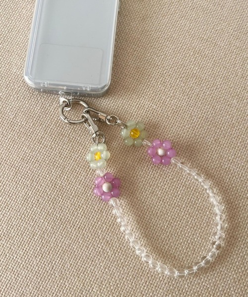 Me%(ミィパーセント)の「【ストラップシート付き】オハナハンドルストラップ 170697(スマホグッズ・レディース・ブラック/ホワイト/ライトパープル/その他1/ブルー/グレー/オフホワイト/ブルー系その他/グリーン/レッド/ラメ・FREE)」の20枚目の写真