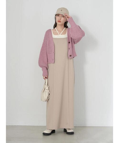 earth music&ecology（アースミュージックアンドエコロジー）の「クロスレイヤードタンクトップ（タンクトップ・レディース・ブルー/アイボリー/ブラック/ダークブラウン・S/M）」の11枚目の写真