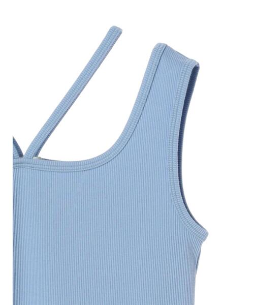 earth music&ecology（アースミュージックアンドエコロジー）の「クロスレイヤードタンクトップ（タンクトップ・レディース・ブルー/アイボリー/ブラック/ダークブラウン・S/M）」の21枚目の写真