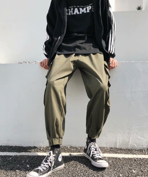 Auntie Rosa（アンティローザ）の「サイドポケットカーゴパンツ（カーゴパンツ・メンズ・ブラック/ベージュ/グレー/カーキ・SMALL/MEDIUM/LARGE/X-LARGE/XX-LARGE）」の11枚目の写真