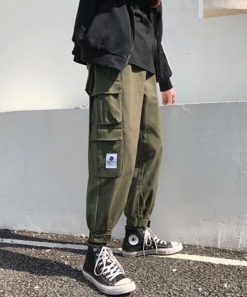 Auntie Rosa（アンティローザ）の「サイドポケットカーゴパンツ（カーゴパンツ・メンズ・ブラック/ベージュ/グレー/カーキ・SMALL/MEDIUM/LARGE/X-LARGE/XX-LARGE）」の13枚目の写真
