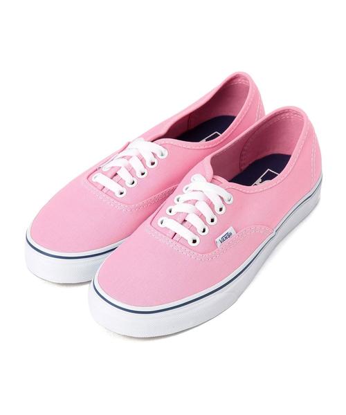 VANS（バンズ）の「[WEB限定][ヴァンズ]VANS AUTHENTICスニーカー①◆（スニーカー・レディース・ライトピンク/ライム・6h/5/5h/6）」の10枚目の写真