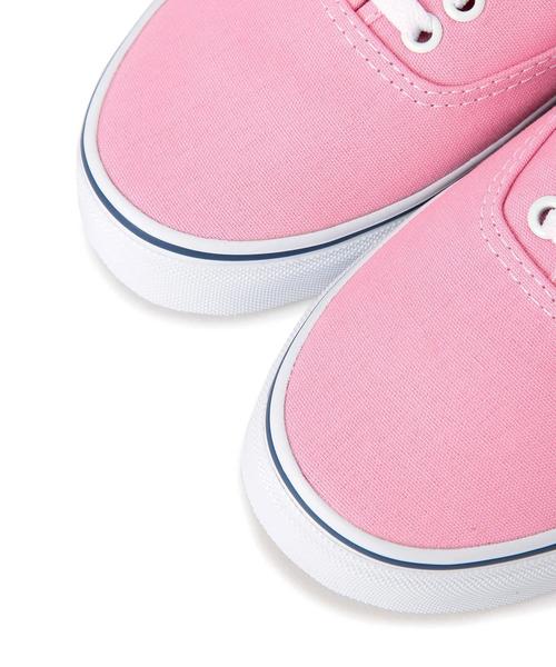 VANS（バンズ）の「[WEB限定][ヴァンズ]VANS AUTHENTICスニーカー①◆（スニーカー・レディース・ライトピンク/ライム・6h/5/5h/6）」の6枚目の写真