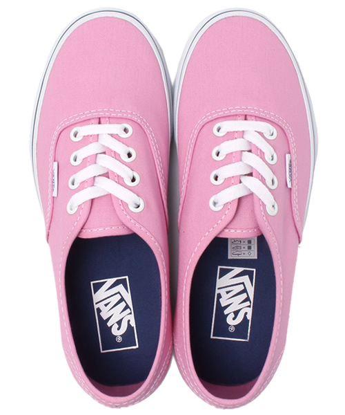 VANS（バンズ）の「[WEB限定][ヴァンズ]VANS AUTHENTICスニーカー①◆（スニーカー・レディース・ライトピンク/ライム・6h/5/5h/6）」の9枚目の写真