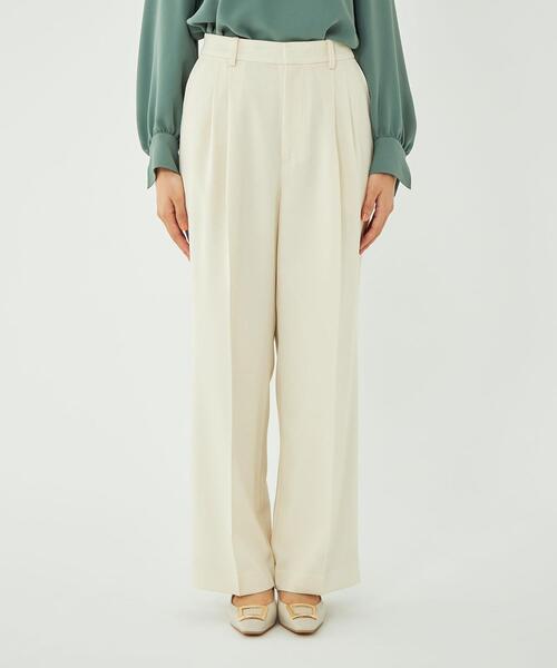 ハイチェストタックワイドパンツ