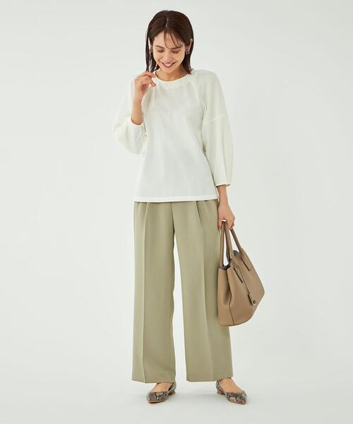 ハイチェストタックワイドパンツ