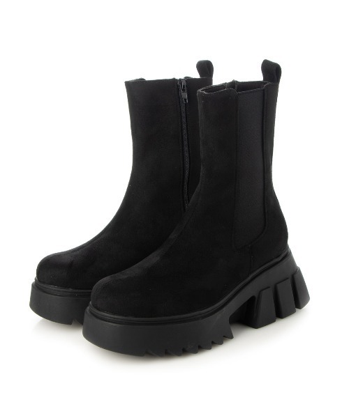 Realta（レアルタ）の「Realta(レアルタ)厚底ボリュームソールサイドゴアブーツ（ブーツ・レディース・ホワイト/ブラック系その他/ブラック/ダークブラウン・S/L/LL/M）」の20枚目の写真