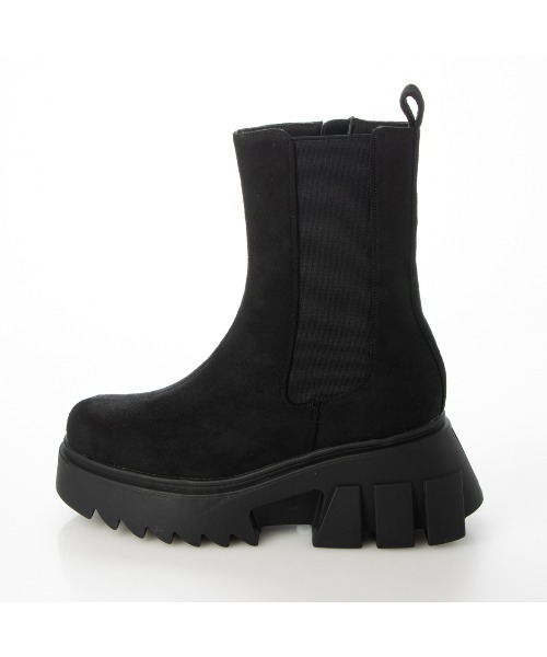 Realta（レアルタ）の「Realta(レアルタ)厚底ボリュームソールサイドゴアブーツ（ブーツ・レディース・ホワイト/ブラック系その他/ブラック/ダークブラウン・S/L/LL/M）」の13枚目の写真