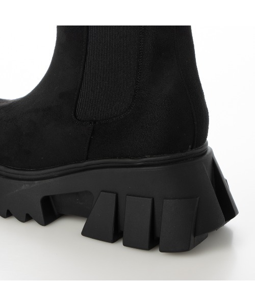 Realta（レアルタ）の「Realta(レアルタ)厚底ボリュームソールサイドゴアブーツ（ブーツ・レディース・ホワイト/ブラック系その他/ブラック/ダークブラウン・S/L/LL/M）」の21枚目の写真