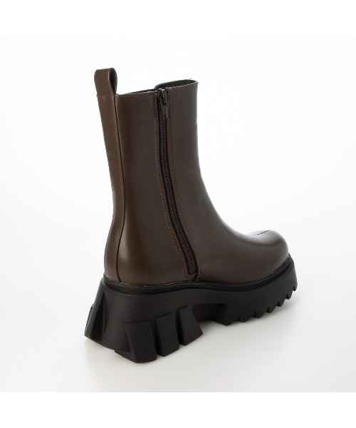Realta（レアルタ）の「Realta(レアルタ)厚底ボリュームソールサイドゴアブーツ（ブーツ・レディース・ホワイト/ブラック系その他/ブラック/ダークブラウン・S/L/LL/M）」の11枚目の写真