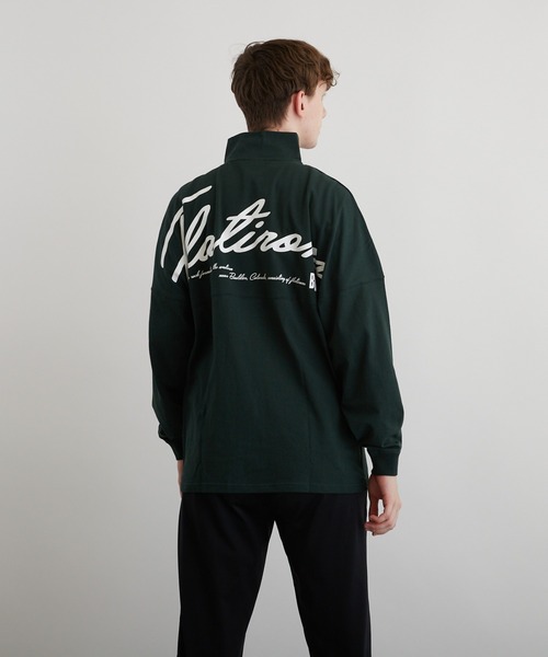 VIBGYOR(ヴィブジョー)の「PT ハーフZIPドルマンL/S(BEY)(Tシャツ/カットソー・メンズ・アッシュグレー/ダークグリーン/ブラック・MEDIUM/LARGE)」の12枚目の写真