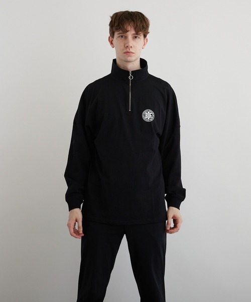 VIBGYOR(ヴィブジョー)の「PT ハーフZIPドルマンL/S(BEY)(Tシャツ/カットソー・メンズ・アッシュグレー/ダークグリーン/ブラック・MEDIUM/LARGE)」の14枚目の写真