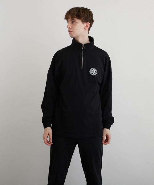 VIBGYOR(ヴィブジョー)の「PT ハーフZIPドルマンL/S(BEY)(Tシャツ/カットソー・メンズ・アッシュグレー/ダークグリーン/ブラック・MEDIUM/LARGE)」の15枚目の写真