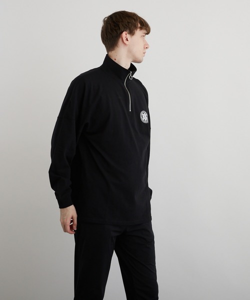 VIBGYOR(ヴィブジョー)の「PT ハーフZIPドルマンL/S(BEY)(Tシャツ/カットソー・メンズ・アッシュグレー/ダークグリーン/ブラック・MEDIUM/LARGE)」の16枚目の写真
