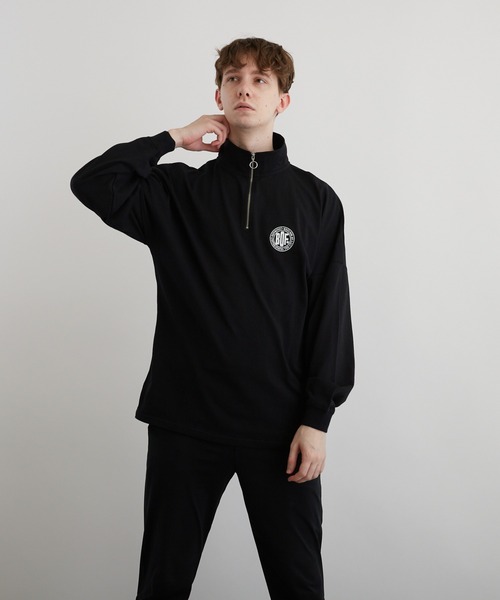 VIBGYOR(ヴィブジョー)の「PT ハーフZIPドルマンL/S(BEY)(Tシャツ/カットソー・メンズ・アッシュグレー/ダークグリーン/ブラック・MEDIUM/LARGE)」の20枚目の写真