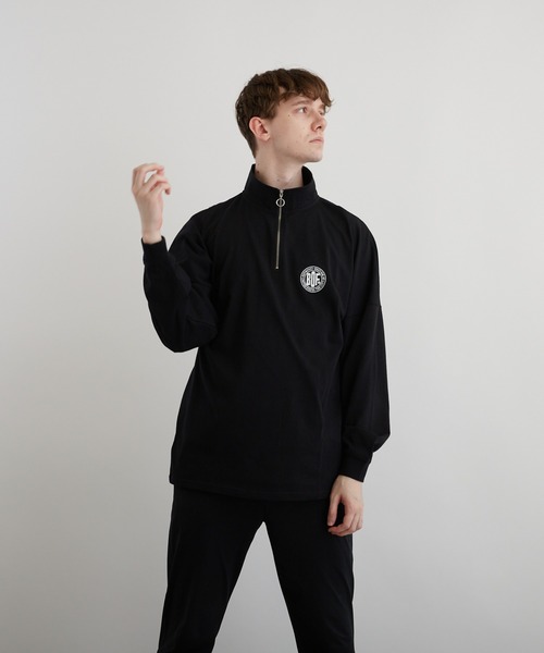 VIBGYOR(ヴィブジョー)の「PT ハーフZIPドルマンL/S(BEY)(Tシャツ/カットソー・メンズ・アッシュグレー/ダークグリーン/ブラック・MEDIUM/LARGE)」の21枚目の写真