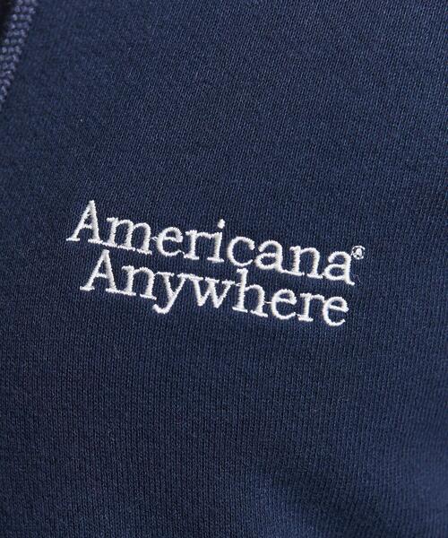 AMERICANA（アメリカーナ）の「【別注】＜AMERICANA(アメリカーナ)＞裏毛サーマル ジップパーカー（パーカー・レディース・ネイビー/レッド/ライトグレー・FREE）」の12枚目の写真