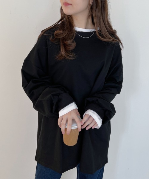 CLEA(クレア)の「ボーダールーズプルオーバートップス(Tシャツ/カットソー・レディース・ブラック系その他/ブラック/ホワイト系その他/ベージュ・FREE)」の17枚目の写真