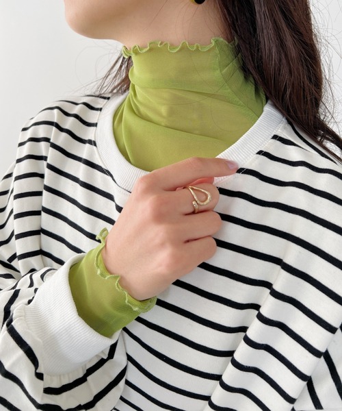CLEA(クレア)の「ボーダールーズプルオーバートップス(Tシャツ/カットソー・レディース・ブラック系その他/ブラック/ホワイト系その他/ベージュ・FREE)」の16枚目の写真