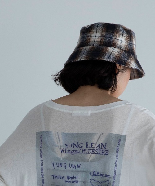 marjour(マージュール)の「CHECK BUCKET HAT(ハット・レディース・ブラウン・FREE)」の2枚目の写真