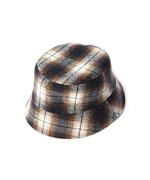 marjour(マージュール)の「CHECK BUCKET HAT(ハット・レディース・ブラウン・FREE)」の7枚目の写真