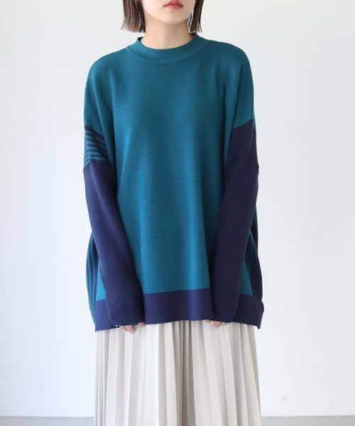 vingtrois（バントロア）の「【Vingtrois】クルーネックボーダー 
