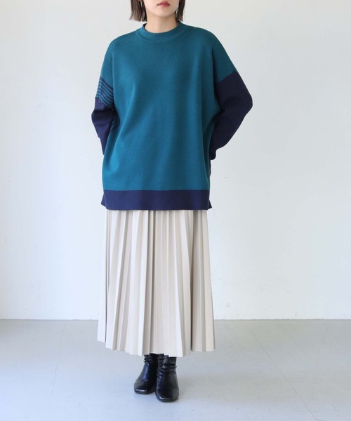 vingtrois（バントロア）の「【Vingtrois】クルーネックボーダー 
