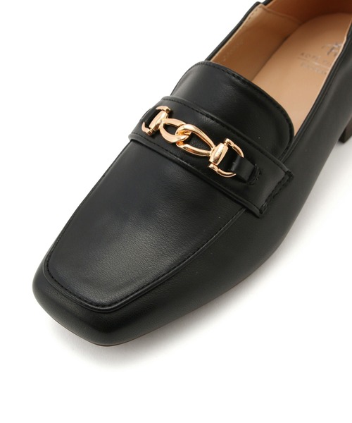 ROPE' PICNIC（ロペピクニック）の「スクエアトゥビットローファーバブーシュ（ローファー・レディース・キナリ/ブラック・24.5cm/25.0cm/24.0cm/23.5cm/23.0cm）」の5枚目の写真