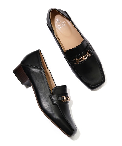 ROPE' PICNIC（ロペピクニック）の「スクエアトゥビットローファーバブーシュ（ローファー・レディース・キナリ/ブラック・24.5cm/25.0cm/24.0cm/23.5cm/23.0cm）」の10枚目の写真