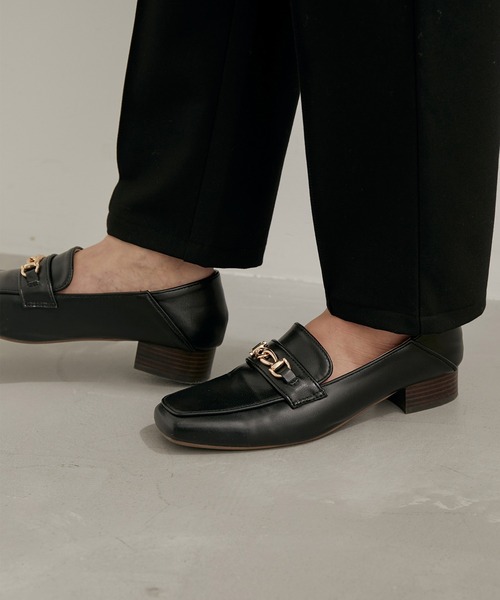 ROPE' PICNIC（ロペピクニック）の「スクエアトゥビットローファーバブーシュ（ローファー・レディース・キナリ/ブラック・24.5cm/25.0cm/24.0cm/23.5cm/23.0cm）」の12枚目の写真