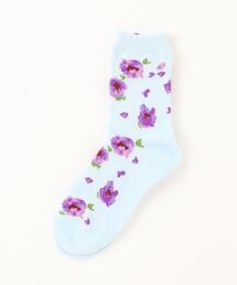 [ジュニアサイズ]ポピー柄ソックス