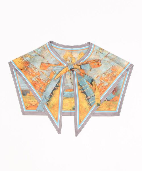 emesuelee（エメスーリー）の「名画風ヴィンテージBIG付け襟（付け襟・レディース・ブルー系1/イエロー/ブラウン/ブルー/グレー・フリー）」の9枚目の写真